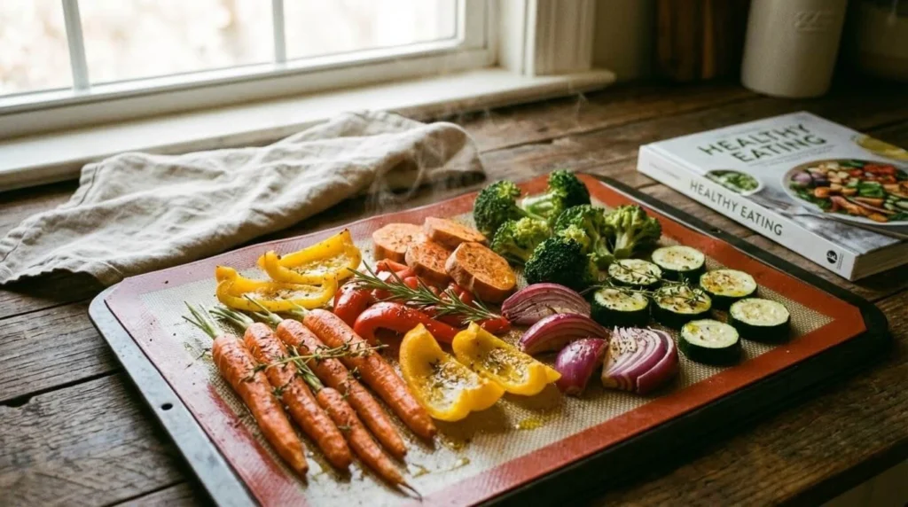 Cuisson au four saine : légumes rôtis riches en saveurs et nutriments