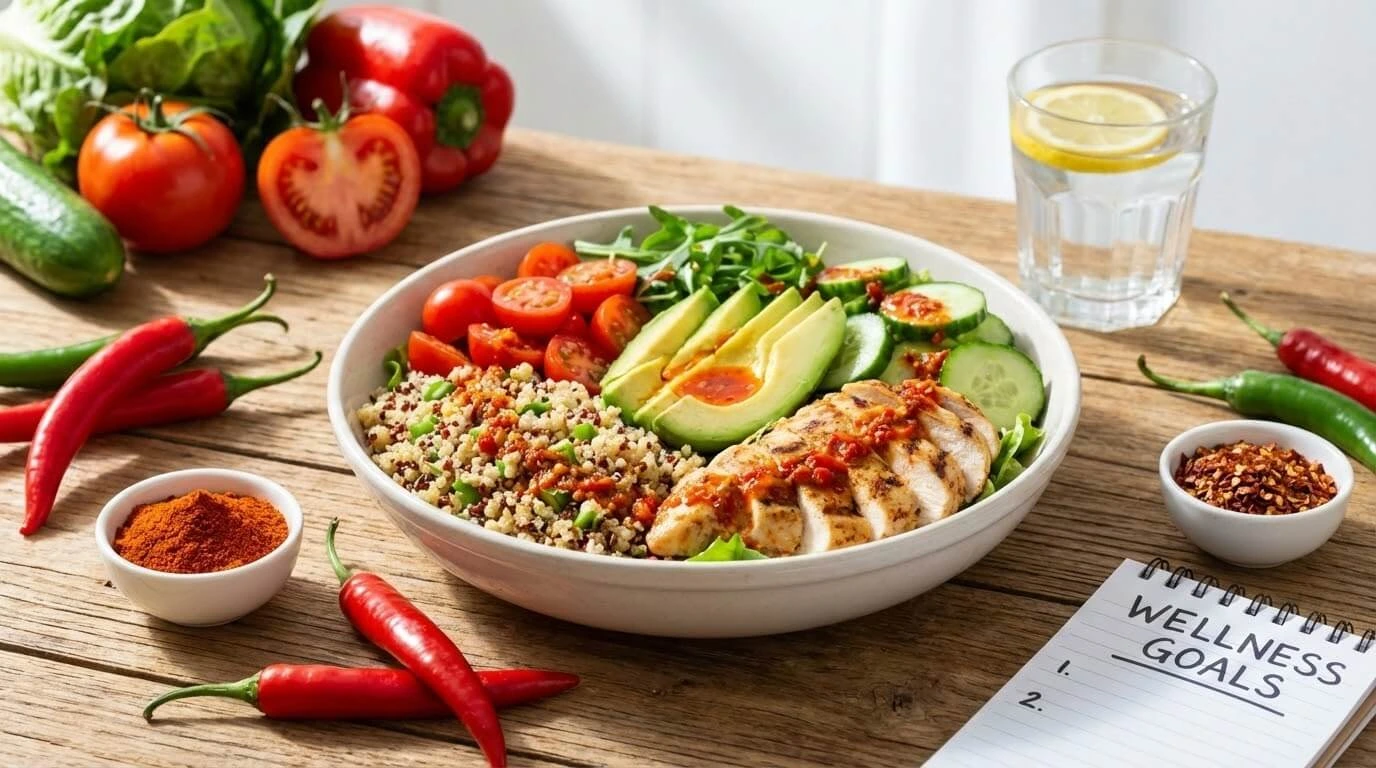 Aliments épicés et perte de poids : comment le piment aide à manger moins