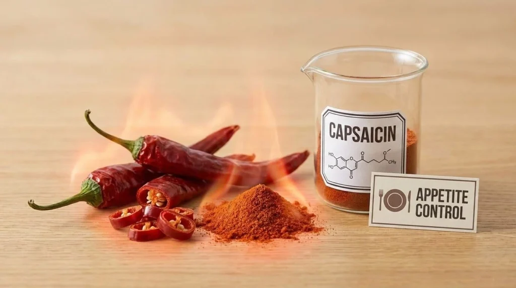 Capsaïcine du piment et son effet sur l’appétit et la satiété