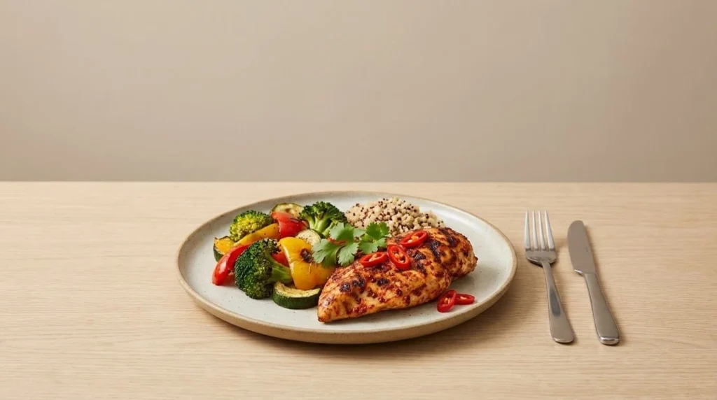 Repas épicé aidant à réduire les portions sans perdre le plaisir de manger