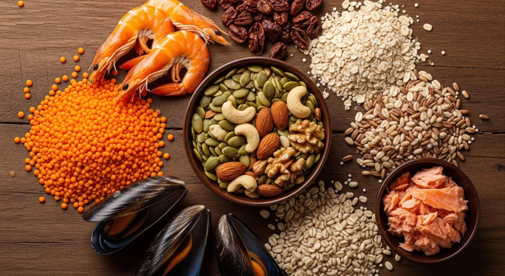 Sources alimentaires naturelles de vitamine C et zinc pour une santé globale