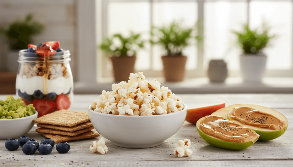 Alternatives croquantes et saines pour remplacer les aliments frits et les chips.